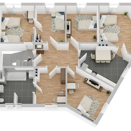 Διαμέρισμα Modern - Wlan - Smart-tv - Kitchen - For Workers - 5 7 Pers Όσναμπρουκ